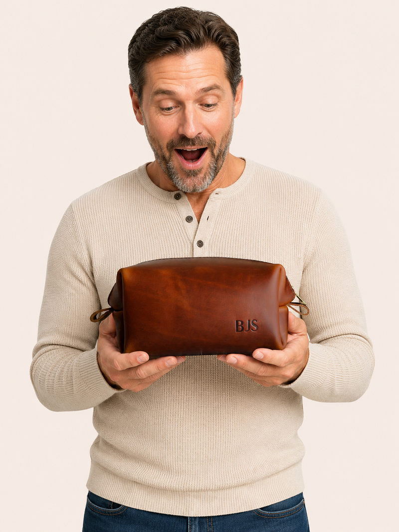Leather Toiletry Bag
